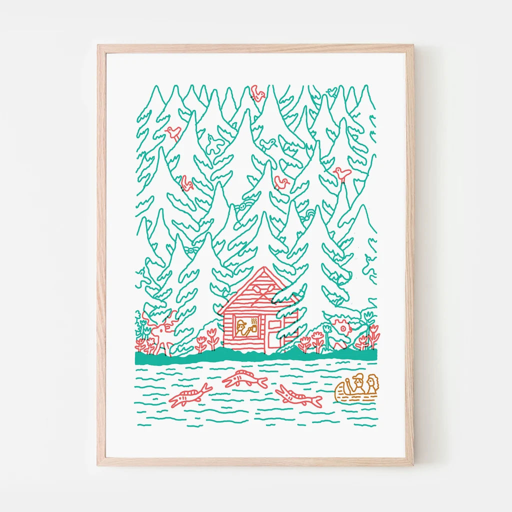 Affiche / Paperole - Benoit Tardif - Ma cabane au Canada - 11x14