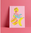 Affiche / Anne Julie Dudemaine - Stack of snacks rose