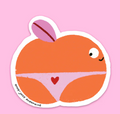 Sticker / Anne Julie Dudemaine - Pêche coquine paillettes