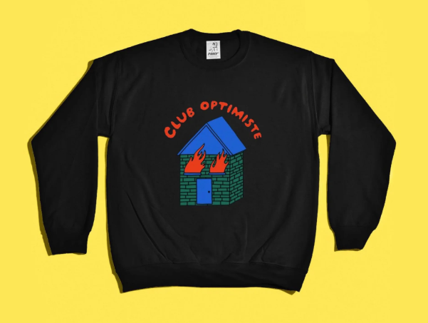 Sweatshirt / Pony - Club Optimiste - Noir