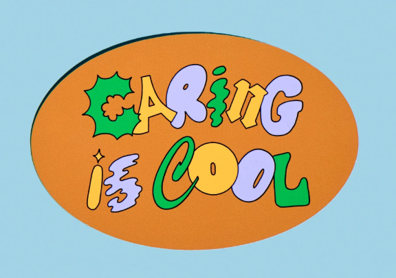 Sticker / Pony - Caring is cool