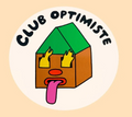 Sticker / Pony - Club optimiste blanc