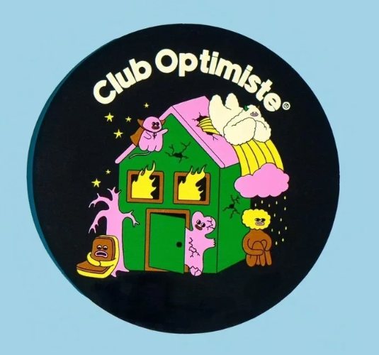 Sticker / Pony - Club optimiste noir
