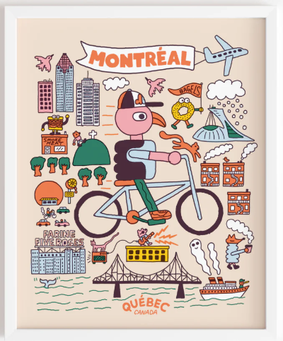 Poster / Paperole - Benoit Tardif - Montréal all-terrain - 8x10