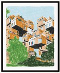 Poster / Paperole - Jeraume - Habitat 67 - 8x10