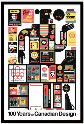Affiche / Raymond Biesinger - 100 years of canadian design - 12x18