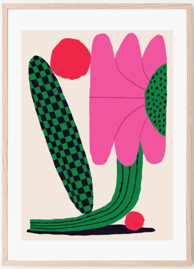 Poster / Paperole - Anastacia Sholik - Flo Fuchsia - 8x10