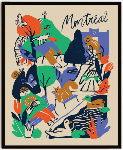 Affiche / Paperole - Julia GR - Balade a Montréal