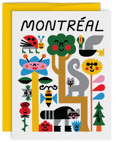 Carte / Paperole - Montréal Faune et Flore - Avec enveloppe
