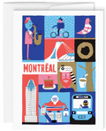 Card / Paperole - Benoit Tardif - Montreal - Blue