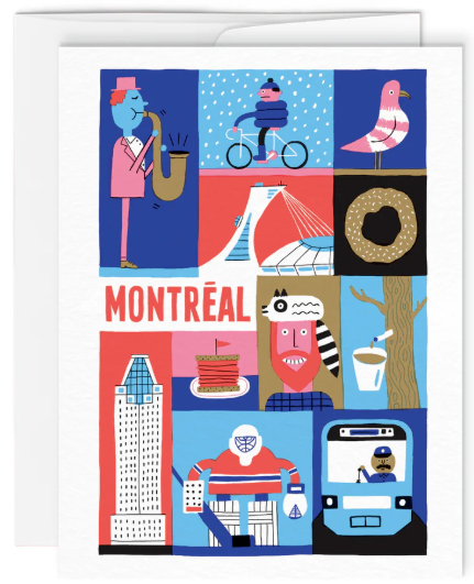 Card / Paperole - Benoit Tardif - Montreal - Blue