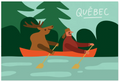 Carte / Paperole - Cécile Gariépy - Canoë Québec