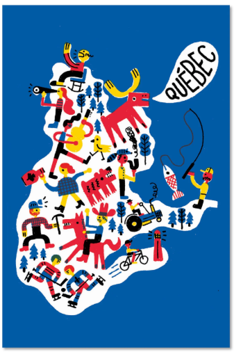 Carte / Paperole - Benoit Tardif - Le Québec