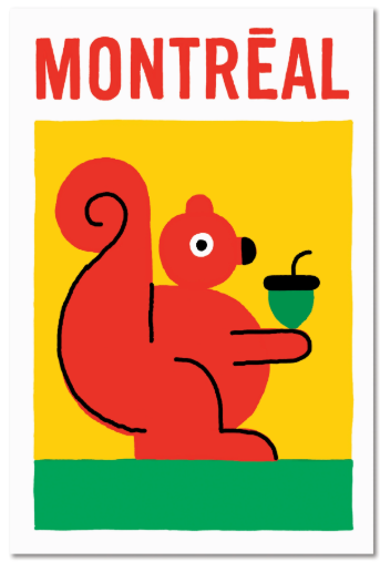 Carte / Paperole - Benoit Tardif - Écureuil - Montréal