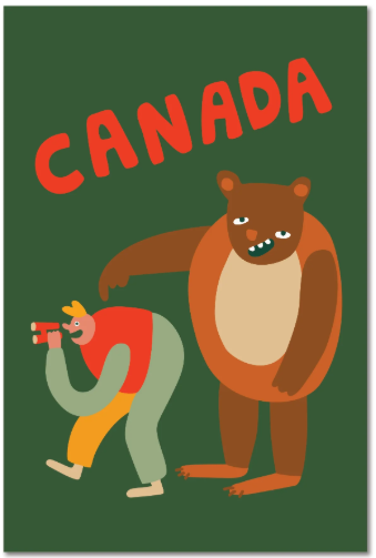 Card / Paperole - Cécile Gariépy - Grizzly Canada