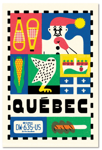 Carte / Paperole - La Belle Province - Québec