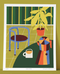 Affiche / Anne Julie Dudemaine - Moka Pot 1 et 2 - 8x10