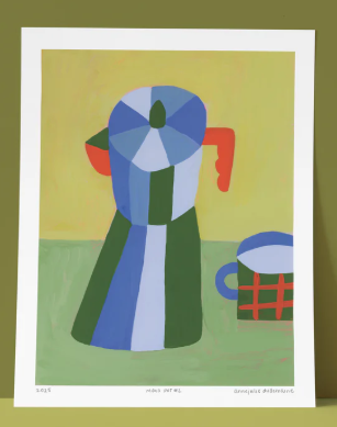 Affiche / Anne Julie Dudemaine - Moka Pot 1 et 2 - 8x10
