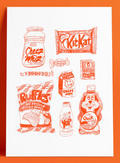 Affiche / Anne Julie Dudemaine - 90s snacks
