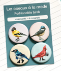Magnets / Sardines studio - Set of 4 - Birds
