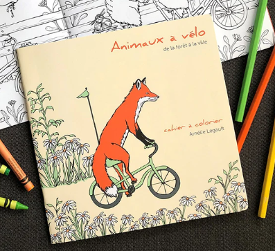 Album à colorier / Sardine Studio - Animals on bikes