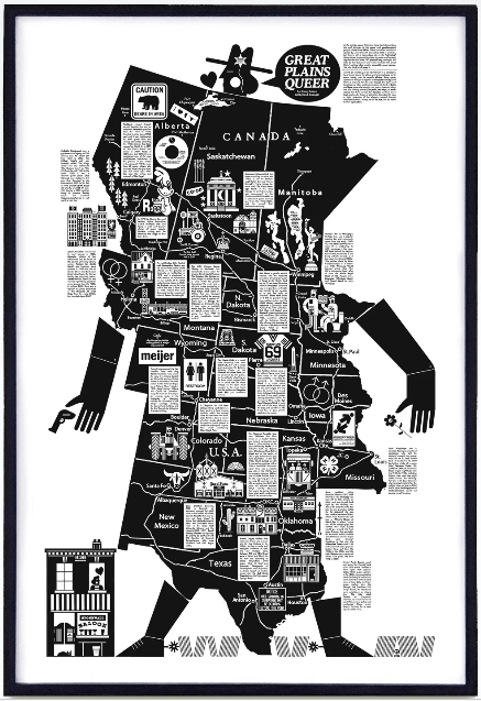 Affiche / Raymond Biesinger - Great Plains Queer - 12x18