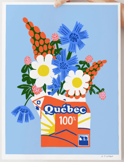 Affiche / TOUTE - Bouquet Berlingot 100% Québec - 12x16