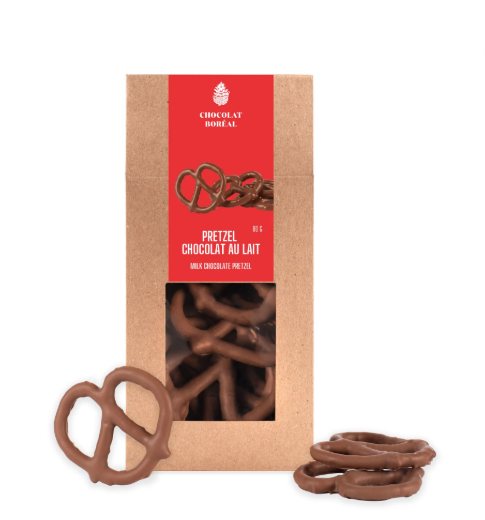 Biscuit / Chocolat Boréal - Pretzel - Chocolat au lait
