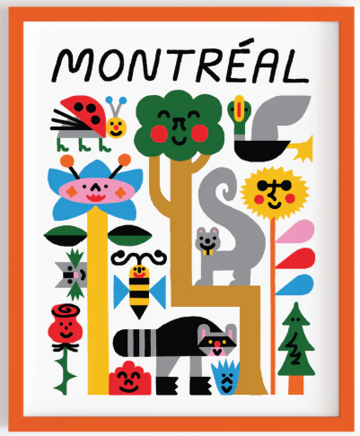Affiche / Paperole - Mathieu Labrecque - Faune et Flore Montréal - 8x10