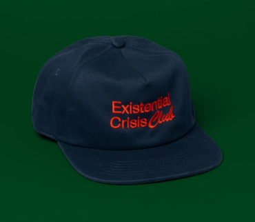 Casquette / Pony - Existential crisis - Bleu foncé
