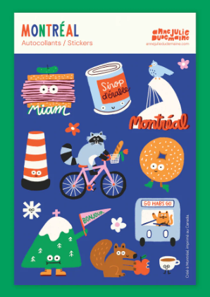 Sticker sheet / Anne Julie Dudemaine - Montreal