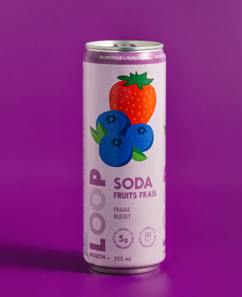 Soda / Loop - Fresh fruits - Strawberry Blueberry