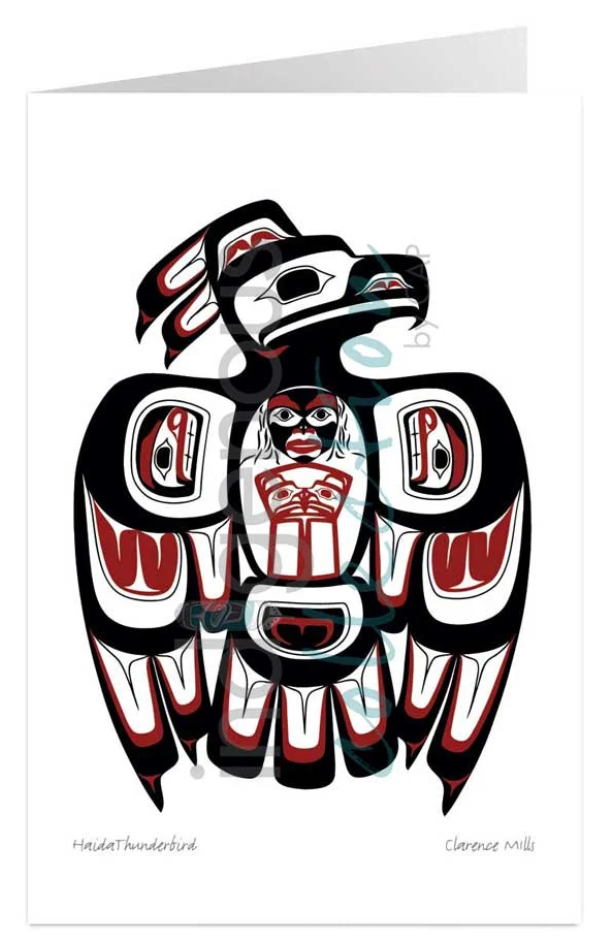 Carte / Canadian Art Prints - Clarence Mills - Haida thunderbird