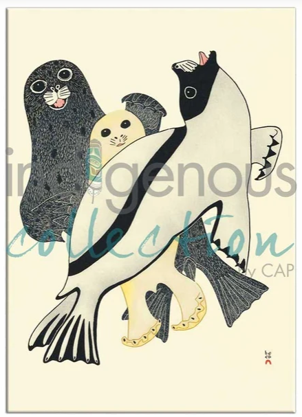 Magnets / Canadian Art Prints - Kananginak Pootoogook - Divers