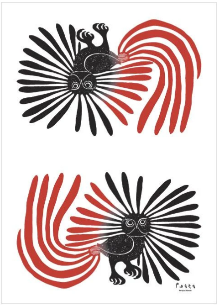 Linge à vaisselle / Oscardo - Kenojuak Ashevak - Enchanted Owl