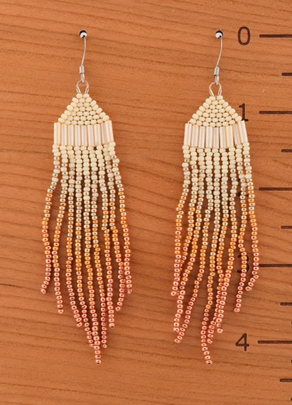Boucles d'oreilles / Matsheshu Créations - Grandes franges