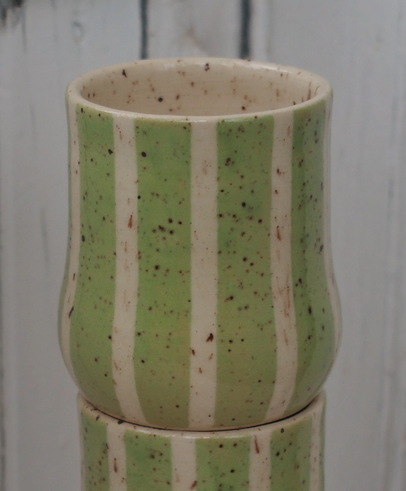 Tasse / La Poteuse - Rayée espresso