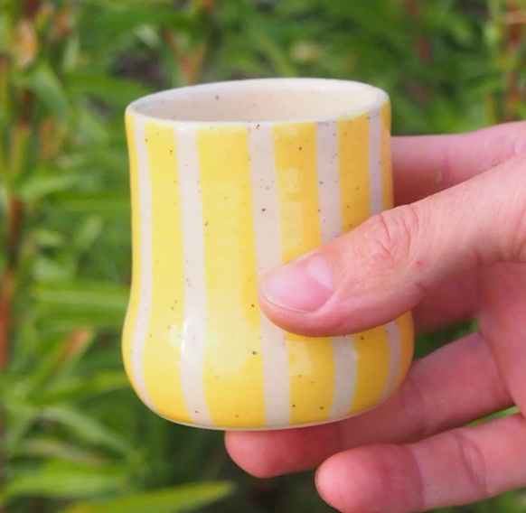 Tasse / La Poteuse - Rayée espresso