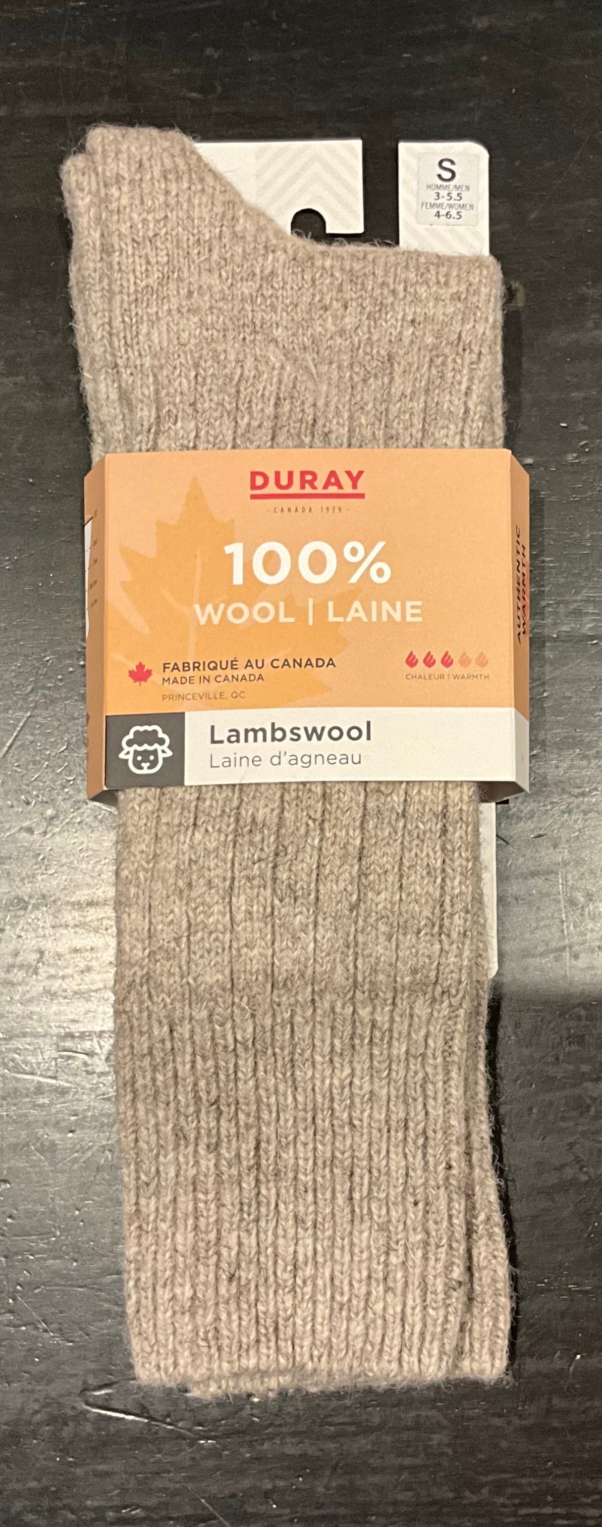 Bas / Duray - Travail - 100% Laine - Beige uni