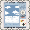 Sticker / Stay Home Club - Happy alone