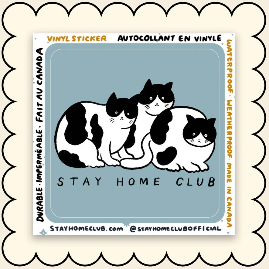 Sticker / Stay Home Club - 3 chats - Stay Home Club