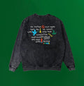 Sweatshirt / Pony - Hopecore manifesto - Noir délavé