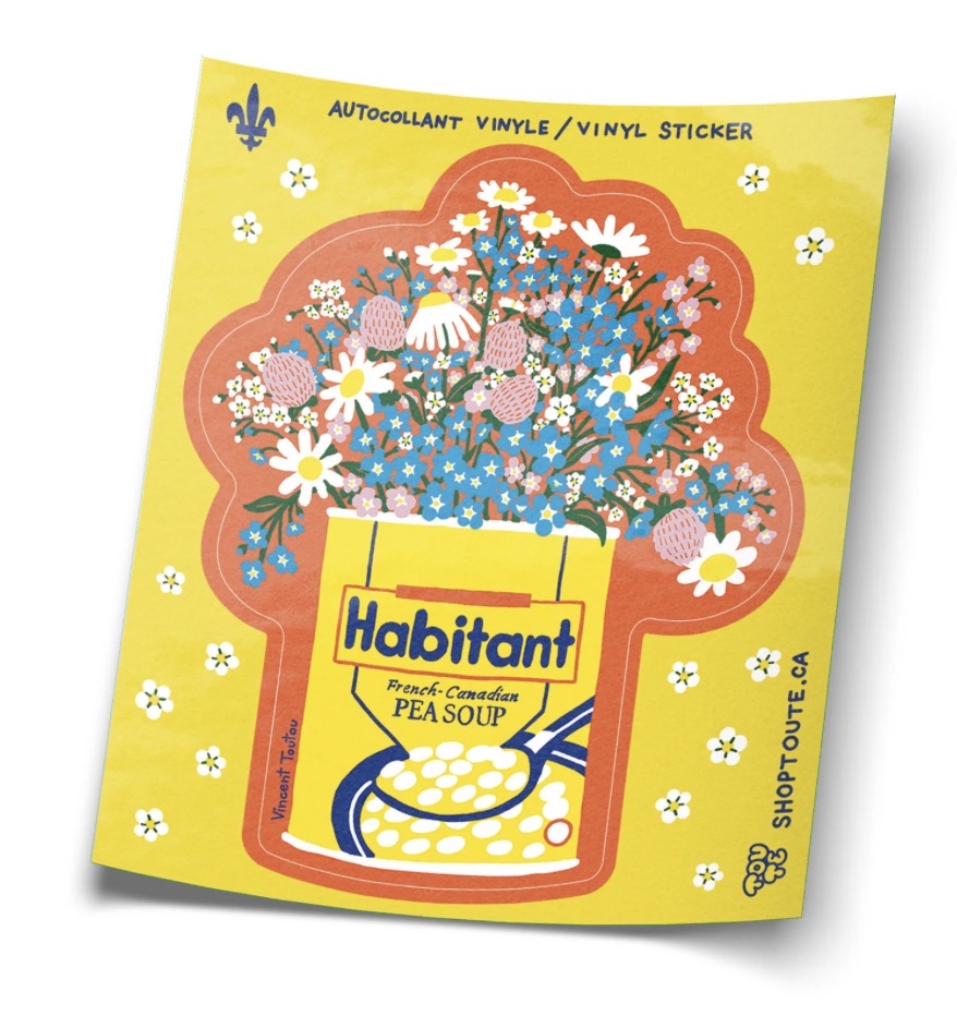 Sticker / TOUTE - Bouquet pea soup