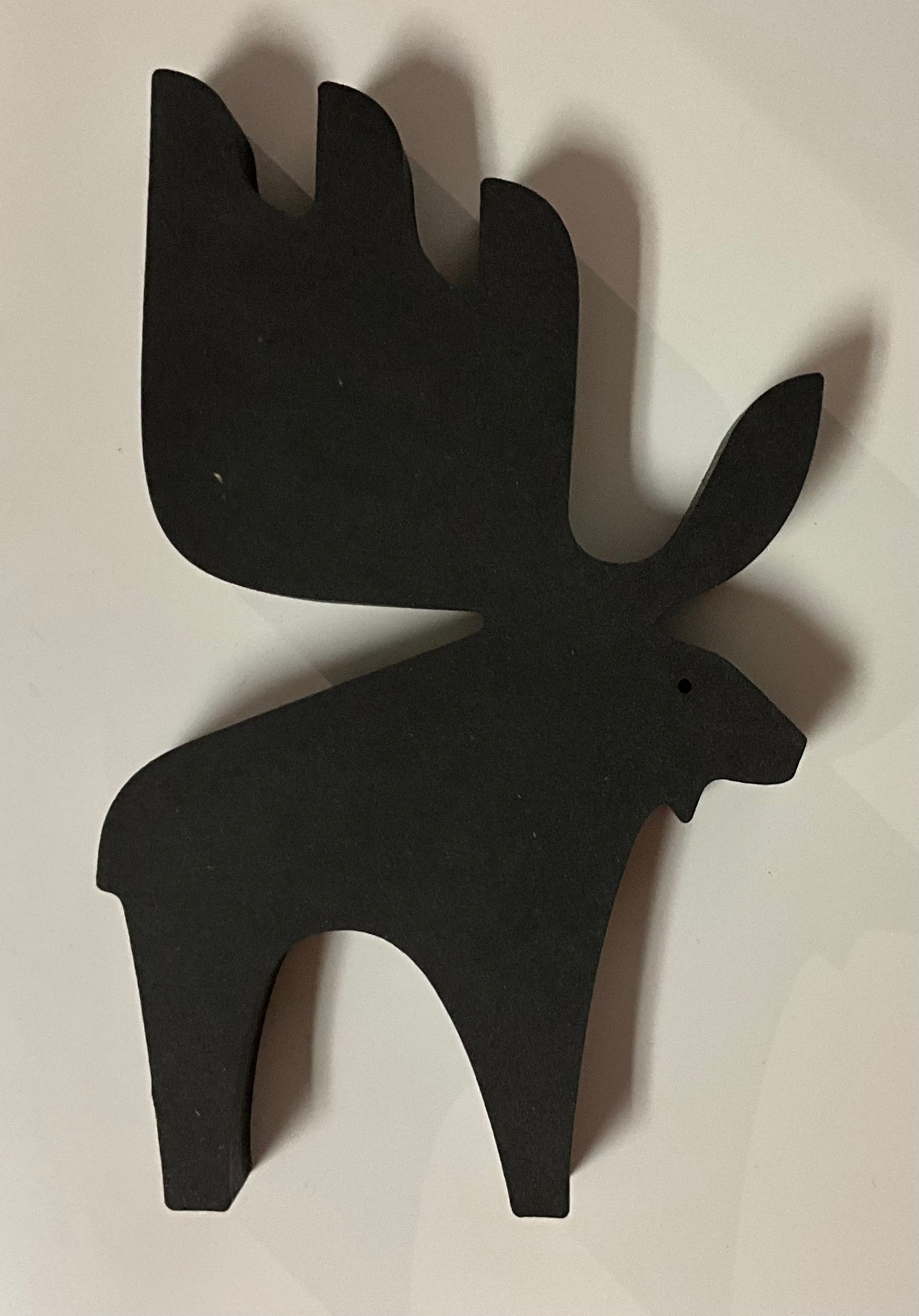 Animaux en bois noir + pochettes / Barbara Jacques - Province iconique