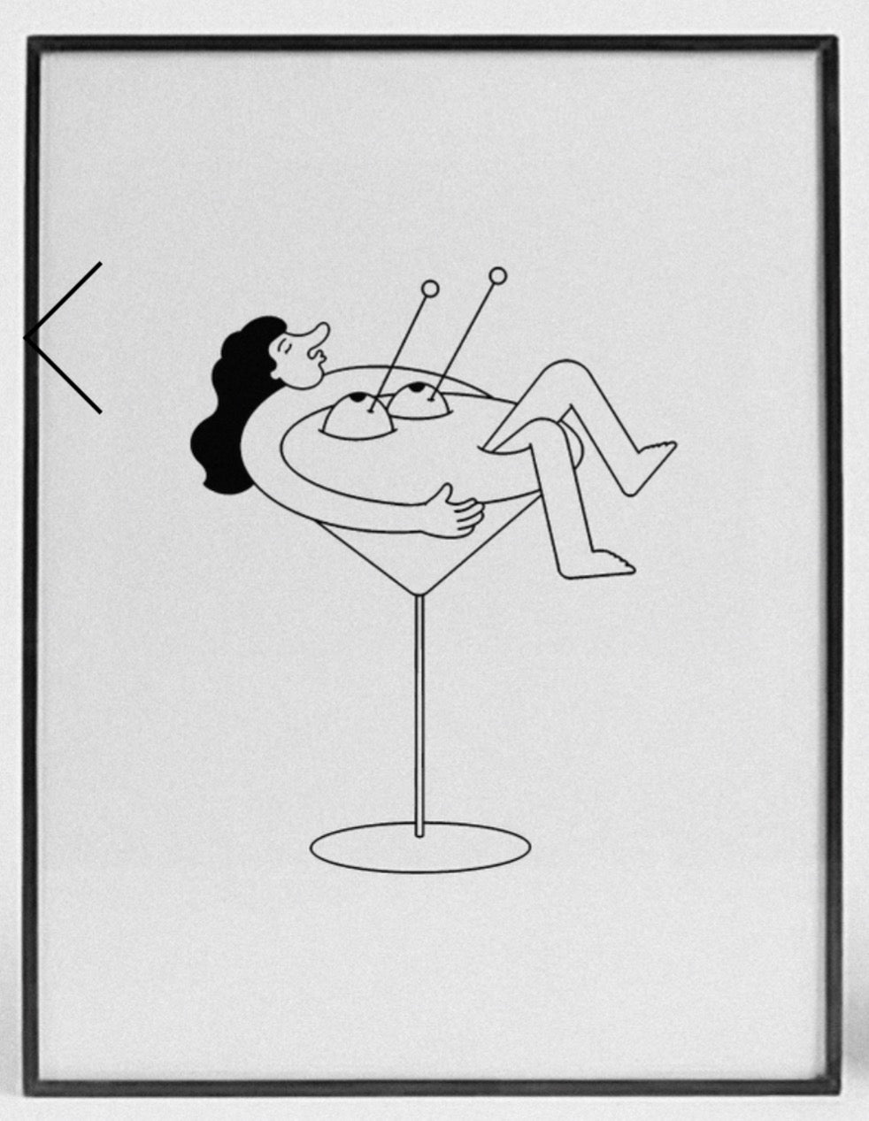 Affiche / Out.ofthe - Fille dans le cocktail - 12x16