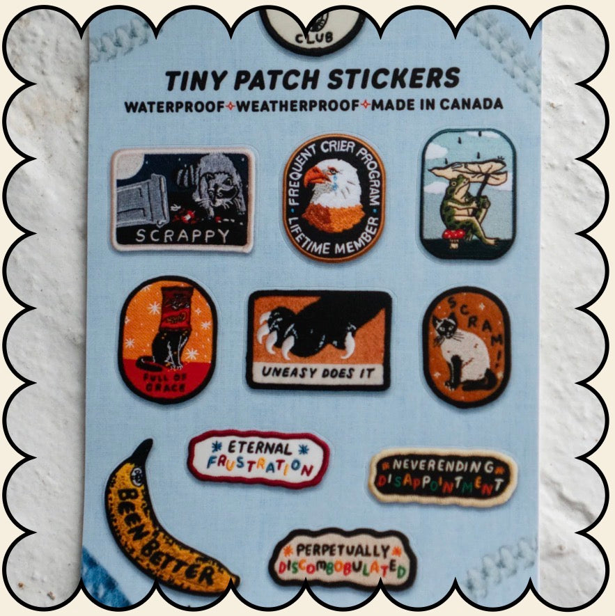 Planche de stickers / Stay Home Club - Tiny patch