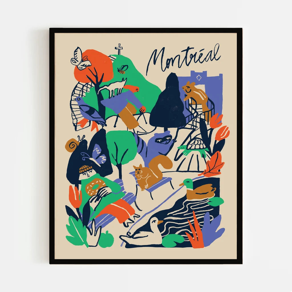 Affiche 8 x 10 / Paperole - Balade a Montréal - Julia GR