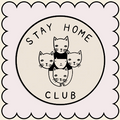 Sticker / Stay Home Club - 3 chats rond - Stay Home Club