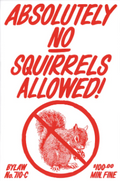 Carte / Raymond Biesinger - No squirrels allowed