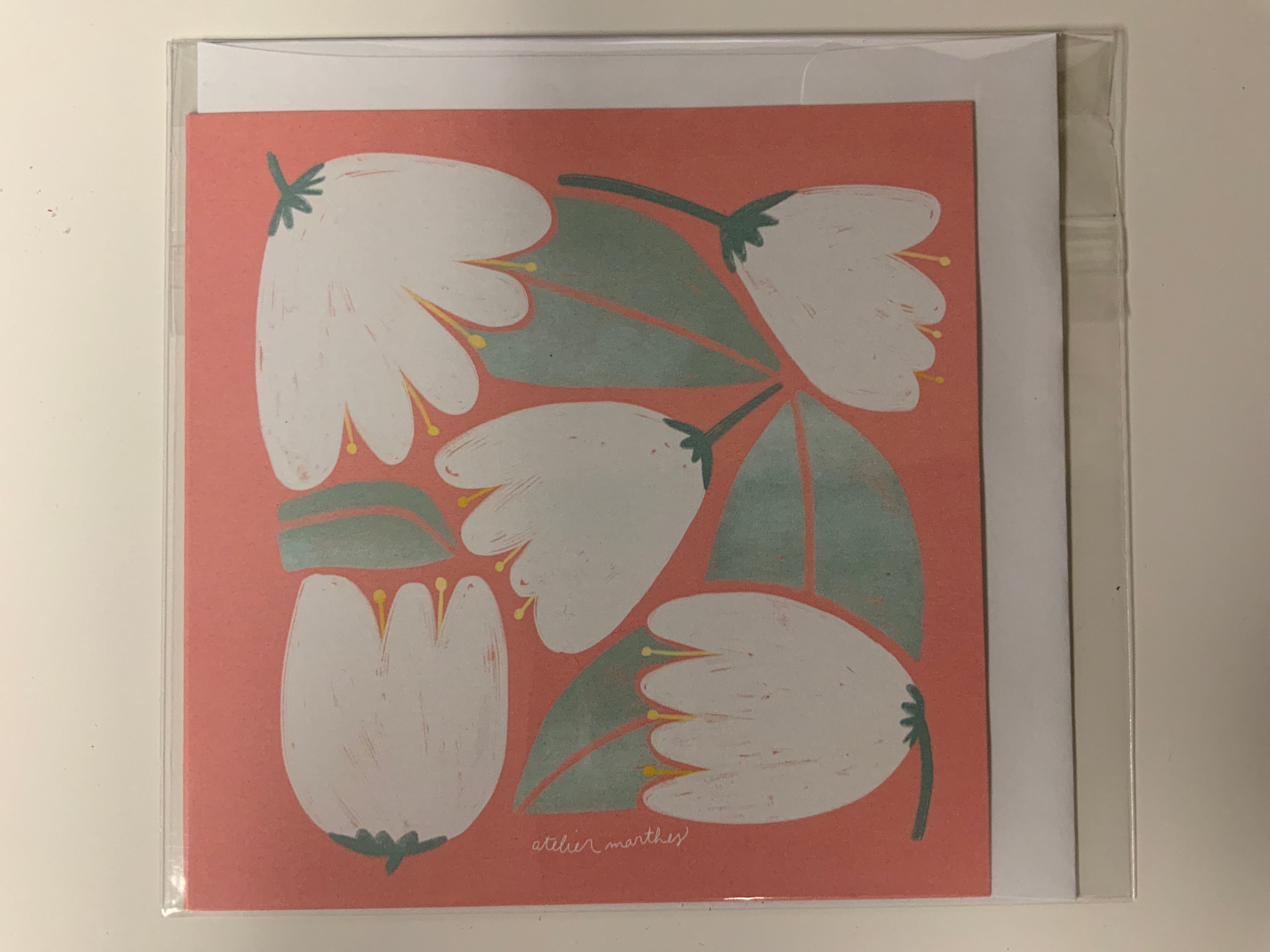 Carte / Atelier Marthes - Tulipes blanches
